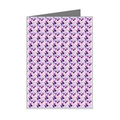 Purple Design Mini Greeting Card by designsbymallika