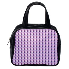 Purple Design Classic Handbag (one Side) by designsbymallika