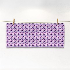 Purple Design Hand Towel by designsbymallika