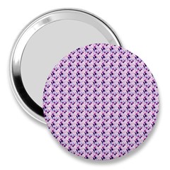 Purple Design 3  Handbag Mirrors by designsbymallika