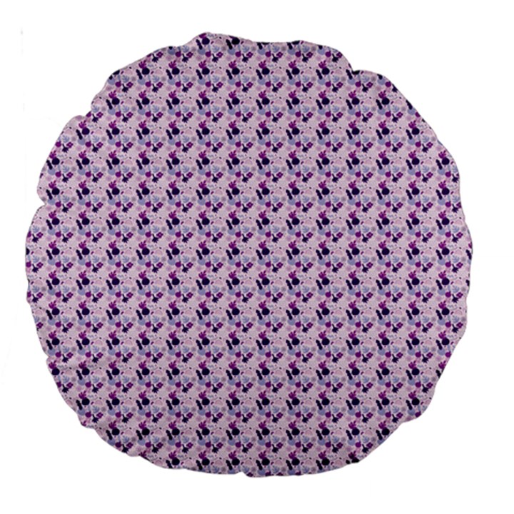 Purple Design Large 18  Premium Round Cushions