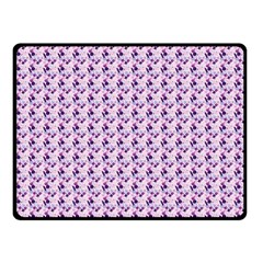 Purple Design Double Sided Fleece Blanket (small)  by designsbymallika