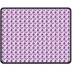 Purple Design Double Sided Fleece Blanket (Medium)  58.8 x47.4  Blanket Front