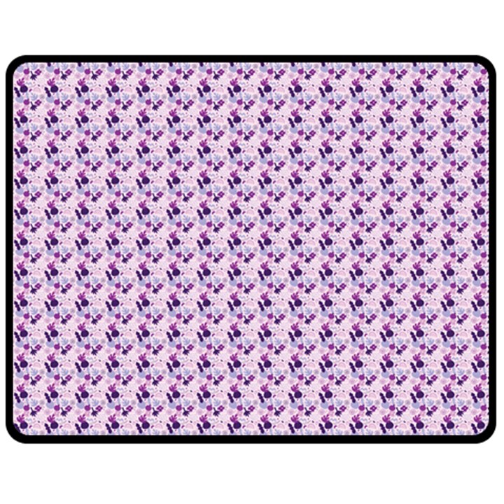 Purple Design Double Sided Fleece Blanket (Medium) 