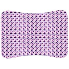 Purple Design Velour Seat Head Rest Cushion by designsbymallika