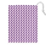 Purple Design Drawstring Pouch (5XL) Front