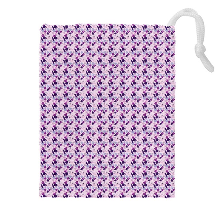 Purple Design Drawstring Pouch (5XL)