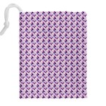 Purple Design Drawstring Pouch (5XL) Back