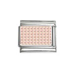 Orange Pattern Italian Charm (9mm) Front