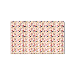 Orange Pattern Sticker (rectangular) by designsbymallika