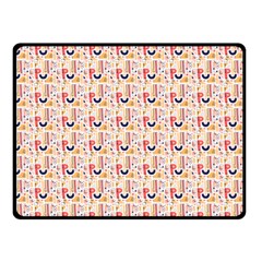 Orange Pattern Fleece Blanket (small) by designsbymallika