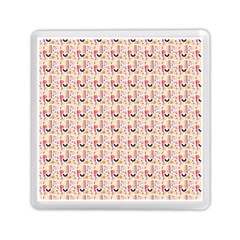 Orange Pattern Memory Card Reader (square) by designsbymallika