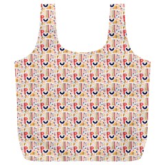 Orange Pattern Full Print Recycle Bag (xl) by designsbymallika