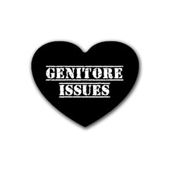 Genitore Issues  Rubber Coaster (heart) by ConteMonfrey