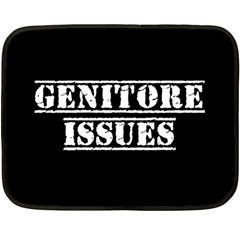 Genitore Issues  Double Sided Fleece Blanket (mini)  by ConteMonfrey