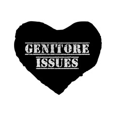 Genitore Issues  Standard 16  Premium Heart Shape Cushions by ConteMonfrey