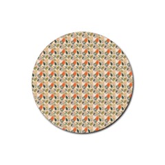 Abstract Pattern Rubber Round Coaster (4 pack)