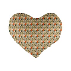 Abstract Pattern Standard 16  Premium Flano Heart Shape Cushions