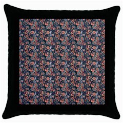 Paisley Pattern Throw Pillow Case (Black)