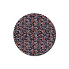 Paisley Pattern Rubber Coaster (Round)