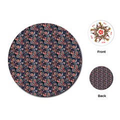 Paisley Pattern Playing Cards Single Design (Round)