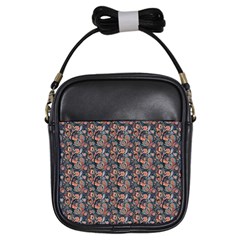 Paisley Pattern Girls Sling Bag