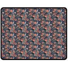 Paisley Pattern Double Sided Fleece Blanket (Medium) 