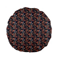 Paisley Pattern Standard 15  Premium Flano Round Cushions