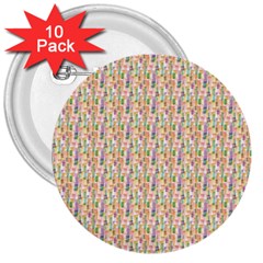 Water Color Pattern 3  Buttons (10 pack) 