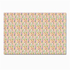 Water Color Pattern Postcard 4 x 6  (pkg Of 10) by designsbymallika