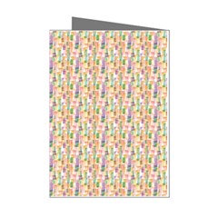 Water Color Pattern Mini Greeting Cards (pkg Of 8)