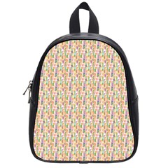 Water Color Pattern School Bag (Small)