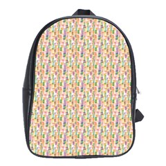 Water Color Pattern School Bag (XL)