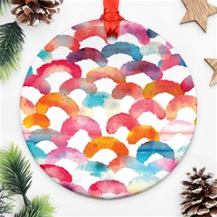 Rainbow Pattern Ornament (round) by designsbymallika