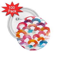 Rainbow Pattern 2 25  Buttons (100 Pack)  by designsbymallika