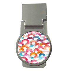 Rainbow Pattern Money Clips (round)  by designsbymallika