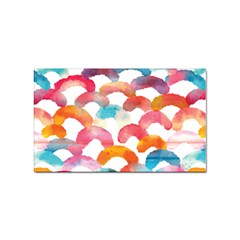 Rainbow Pattern Sticker (rectangular) by designsbymallika