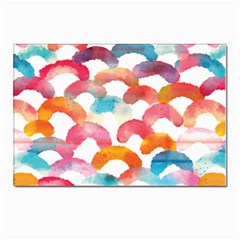 Rainbow Pattern Postcards 5  X 7  (pkg Of 10) by designsbymallika