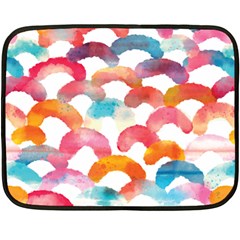 Rainbow Pattern Fleece Blanket (mini) by designsbymallika