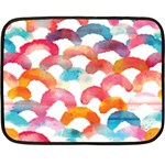 Rainbow Pattern Double Sided Fleece Blanket (Mini)  35 x27  Blanket Front