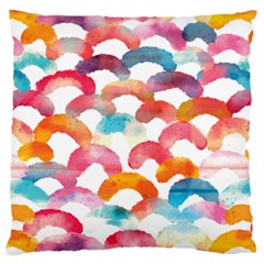 Rainbow Pattern Standard Flano Cushion Case (two Sides) by designsbymallika