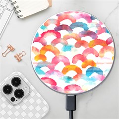 Rainbow Pattern Wireless Charger by designsbymallika