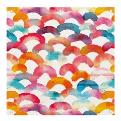 Rainbow Pattern Banner And Sign 4  X 4  by designsbymallika