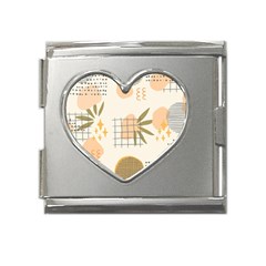 Abstract Art Mega Link Heart Italian Charm (18mm) by designsbymallika