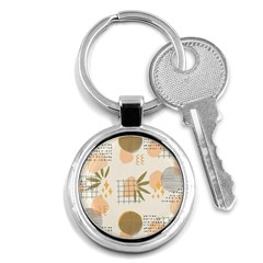 Abstract Art Key Chain (round) by designsbymallika