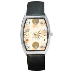 Abstract Art Barrel Style Metal Watch by designsbymallika