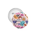 Abstract Doodle Pattern 1.75  Buttons Front