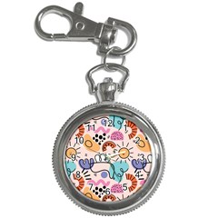 Abstract Doodle Pattern Key Chain Watches by designsbymallika