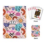 Abstract Doodle Pattern Playing Cards Single Design (Rectangle) Back