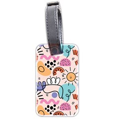 Abstract Doodle Pattern Luggage Tag (two Sides) by designsbymallika